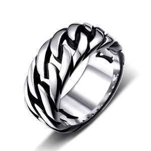 Vintage Stainless Steel Band Ring Polished Motorcycle Biker Shape for men women US Size #7-#13