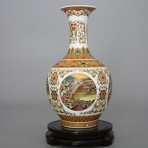 Vaser kinesiska jingdezhen keramik qingming shanghetu vase figurin hem vardagsrum möbler dekoration hantverk kontor skrivbord tillbehör