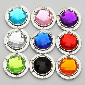 200pcs Mix Colors Fashion Round foldable Bag Hanger Purse Hook DH3058