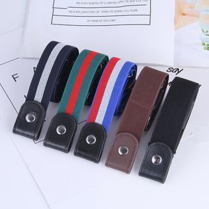 Belts Buckleless Invisible Belt Fashion Comfortable No Mark Sports Elastic Jeans Women's Punching Hassle-Free BeltBelts