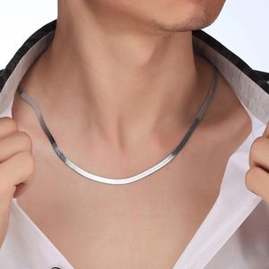 Chains Wholesale 925 Sterling Silver Necklace, Fashion Men's Jewelry Blade Chain 4mm Womens Necklace 18 20 22 24"