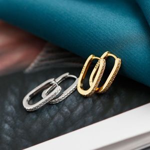 2022 Trend Gold Hoop Earrings For Women Luxury Fine Small Silver Color Huggie Earring Designer Origin Minimalism Fashion Jewelry