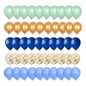 50 sztuk Unicorn Confetti Kolorowe Balony Zestaw Chrome Metallic Gold Globos Wedding Birthday Party Decor