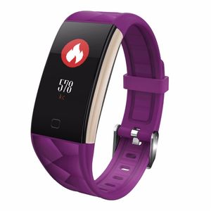 Умный браслет Часы кровяное давление Кислород крови Монитор сердечного рисунка Усадка SmartWatch Fitness Tracker IP67 Водонепроницаемый наручные часы для iOS Android