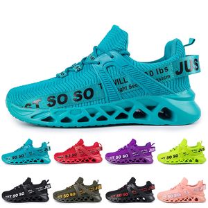 Hotsale Mens Womens Running Shoes Trainer Triples Black Whites Red Yellows Purple Green Blue Orange Light Pink Breathable Outdoor Sports Sneakers GAI