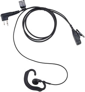 Zwei-Wege-Radio-Ohrhörer-Headset, kompatibel mit Motorola Walkie Talkies cp185 cp200 cls1110 rdm2070dPU-MaterialSchwarz