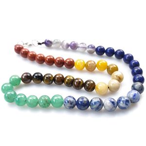 Natural Energy Stone Bead Handmade Beaded Necklaces Chokers For Women Girl Party Club Decor Yoga Fashion Jewelry