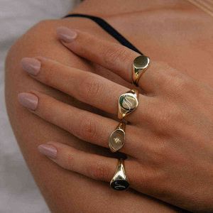 Elegancki mm Spersonalizowany Nazwa Pasek Pierścionek Dla Kobiet Złoty Kolor Ze Stali Nierdzewnej Signet Pierścień Pierścień Początkowa Biżuteria Niestandardowa