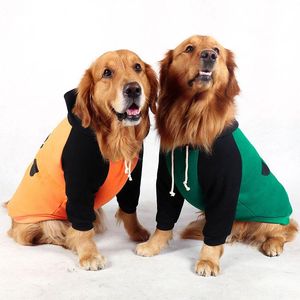 Hundkläder Non-Staple Cotton Hooded Cartoon Hoodie Winter Warm Two-legged Jackor för Labrador / Golden Retriever / Husky Medium och stora husdjur