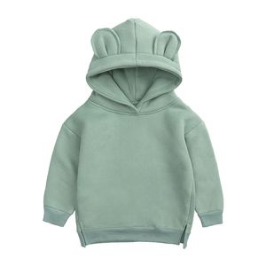 MENINOS MENINOS Roupa de inverno Primavera Hoodies foos coreanos Capuz de moletom de lã de lã Sweatshirt Roupas infantis