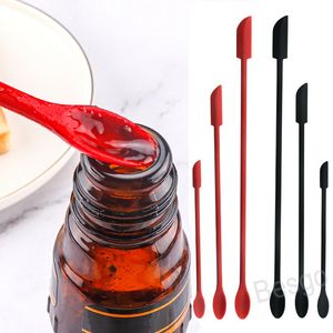 Clephan 3st/set flexibel silikonskrapa Återanvändbart dubbelhuvud Kök Jam Butter Spatula Makeup Face Mask Cream Brush Beauty Tools BH6014 TQQ