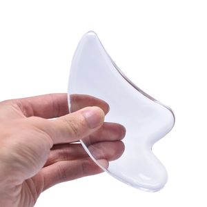 Pietra al quarzo roccioso Gua Sha Strumento Strumento Chiaro a forma di cuore Arti e Artigianato Natural Guasha rasching Massage Massaggio Faccia Testa del corpo Strumenti di assistenza sanitaria WLL904