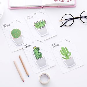 Cute Cactus Memo Supplies Sticky Note Accessories School Book Stickers Pad N Note Memo Office Sticker Paper Stationery 34 R2