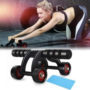 Accessories Abdominal Muscle Wheel Four-wheel Automatic Rebound Ab Bearing Roller Anti-slip EVA Foam Handles Training Equipment