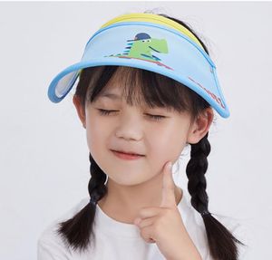 10PCS summer Children's open-top sun visor Canvas Girls sunscreen hats fashion hats, spring and fall,Outdoor sunshade ha ts for children prevent ultraviolet rays
