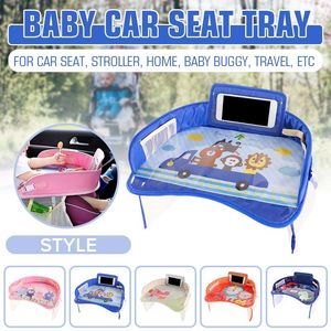 Sicherheitstablett, tragbarer multifunktionaler Toon-Baby-Kind-Kind-Autositz, Stuhl, Spielzeug, Essen, Trinken, Handyhalter