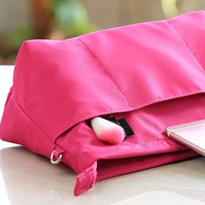 Aankomst Women Travel Storage Bag Organisator Cosmetic Black Gray Rose Red Mode Zipper Nylon Pillow Solid Casual Bags Cases