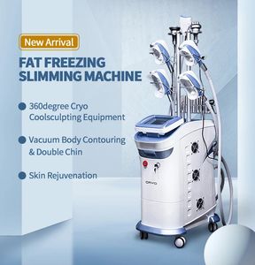 360 Cryo Fat Freezing 바디 모양 슬리밍 기계 쿨 스튜디오 방지 셀룰 라이트 이중 턱 성형 진공 Cavitation RF Lipolaser 체중 감량 마사지