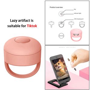 Portable Bluetooth Fingertip Video Controller for TikTok Short Videos Click Like Cell Phone Keypads Remote Control Lazy Smart Ring Device