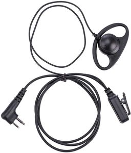Single-Wire Walkie Talkie Earpiece Compatible för Motorola CLS1410 CP200 GP2000 XU1100 PRO1150 MU12 Radio med PTT MIC D-format huvud