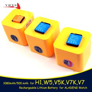 Uppladdningsbart litiumbatteri 1080/500 m Ah ersättning för V5K V7K H1 W5 V7 Barnbarn Smart Watch Smartwatch Byt batteri