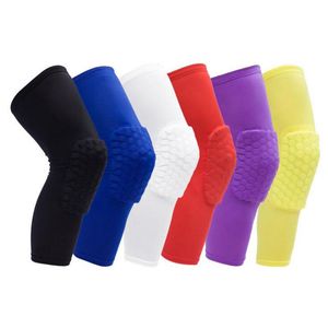 Basquete respirável Tiro de Basquete Esporte Kneewad Honeycomb Pad Bumper Brace Knoelet Protetora Joelho Almofadas Rodilleras