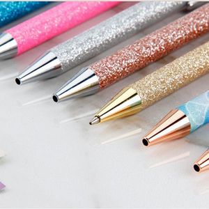 Ballpoint Pens Colorful Пресс-перо Роскошные Симпатичные Свадебные Золотые Металлические Канцтовары Школьная Офис Поставка Высокое Качество Написание инструментов