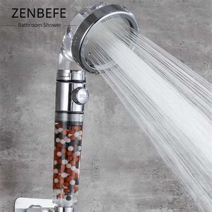 Wholesale spa shower heads for sale - Group buy ZENBEFE One Button To Stop Water Shower Heads Water Saving Hand Held Shower SPA Adjustable Function High Pressure Shower Head