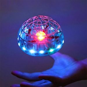 Flying Ball Fly Orb UFO Boomerang Soaring Spinner Zabawki Mini Drone LED Ręczne Gest Control Gift Zabawki Dla Kid Dorosłych 211104