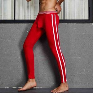 SEOBEAN Autumn and winter Men's sexy cotton colorful Long johns Low Rise Thermal Underpants 210910