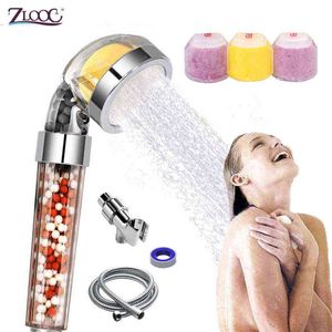 Zloog Nuovo Filtro Aroma Soffione Doccia Vitamina/Limone/Lavanda/Rosa/Gelsomino Fragranza Risparmio Acqua Bagno Doccia ad Alta Pressione Set H1209