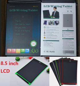 새로운 8.5 인치 LCD 작성 태블릿 디지털 휴대용 드로잉 필기 패드 성인을위한 전자 보드 소매 포장을 가진 아이들