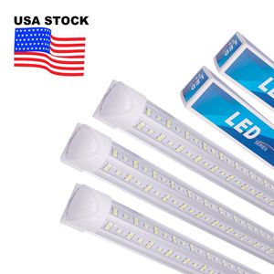 72W 144W V Shaped Double Side 4 Rows 8FT LED Tubes T8 4ft 5ft 6ft Integrated Cooler Door Freezer Tube Shop Light AC85-277V USALIGHT