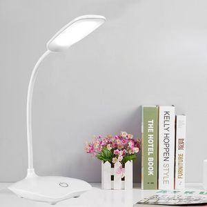Lampa LED Desk Lampa Składany Dimmable Dotykowy Lampa DC5 V USB Powered Table Light 6000k Night Light Dotyka ściemniania Przenośna lampa