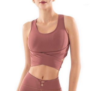 Running Jerseys Vest Breathable Women Sports Twist Front Cutout Back Bowknot Yoga Fitness Gym Top