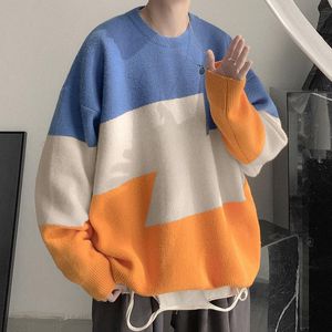 Мужские свитеры осенью и зимний круглый шеи свитер мужчины корейская версия Trend свободно все совпадает с длинным рукавом