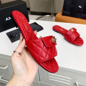 2023 Quality Men's Women's Slippers Sandals Shoes Designer Slide Summer Fashion Wide Flat Flip Flops With Box Size EUR35-EUR43