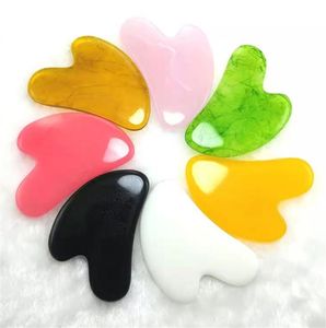 Massage Stones Rocks Resin Gua Sha Scraping Board Tools Scraper for Body Face SPA Acupuncture Therapy Trigger Point Treatment
