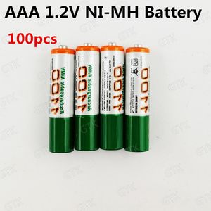 GTK 100pcs 1.2V 1100mAh rechargeable NI-MH battery AAA for digital cameras game player falshlight RC toys home telephone