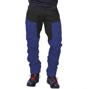 2021 Nowe Mężczyźni Moda Blok Kolor Multi Kieszenie Sport Długie Spodnie Cargo Spodnie robocze Mężczyźni Odzież Streetwear Spodnie Plus Size 3XL Y0811