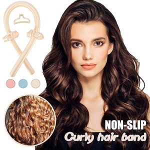 Heatless Curling Rod Headband No Heat Curls Ribbon Hair Rollers Sleeping Soft Hair Curlers DIY Hair Styling Tools