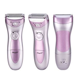 Alimentato a batteria Lady Corpo Raschiante Rasoio Femminile Rasoio Impermeabile Rasatura Dei Capelli Delle Donne Gamba Bikini Depilazione Trimmer Depilatoria P0817