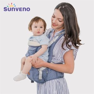 Sunen Ergonômico Bebê Canguru Canguru Criança Assento de Envoltório Titular Sling Wrap Mochilas de Atividade de Viagem Engrenagem 211025