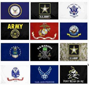 US Army Flag USMC 13 Styles Direct Factory Wholesale 3x5fts 90x150cm Air Force Skull Gadsden Camo Army Banner US Marines DAP09