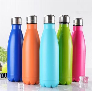 Home 350ml / 500ml Vacuum Cup Coke Mug Stainless Steel Bottle Insulation Cups Thermoses Fashion Movement Veined Water Bottles