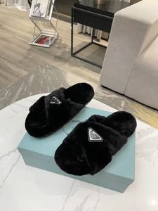 Top Quality 2021 women furry letter slippers fluff slides sandal Australia fuzzy soft house ladies shoes fur fluffy sandals winter slipper flip flops loafer 01