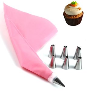 Backformen Dekorieren Tasche Süßigkeiten Kuchen Gebäck Set Dekoration Edelstahl 8-teilige Sets Werkzeug Ausrüstung Zubehör Düse Creme Backen WH0113