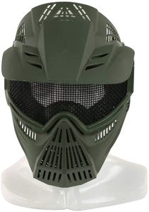 Taktische Mesh-Maske aus Stahl, atmungsaktiv, Sicherheits-Vollgesichtsschutzmaske für taktische CS-Feld-Airsoft-Paintball-Maske