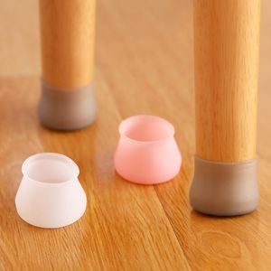 Non-slip Table Chair Foot Cover Silicone Tables Chairs Leg Caps Feet Protection Covers Furniture Wood Floor Protectors Tool BH5395 WLY