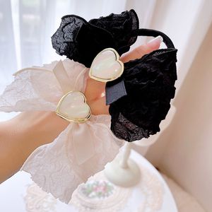 Lady Fashion Elastic Ring Luxury Chiffon Rubber bands Rope Headbands Ties Hair Accessories for Women & Girls